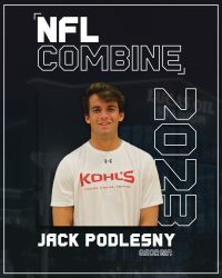 2023 NFL Combine Jack Podlesny Dark